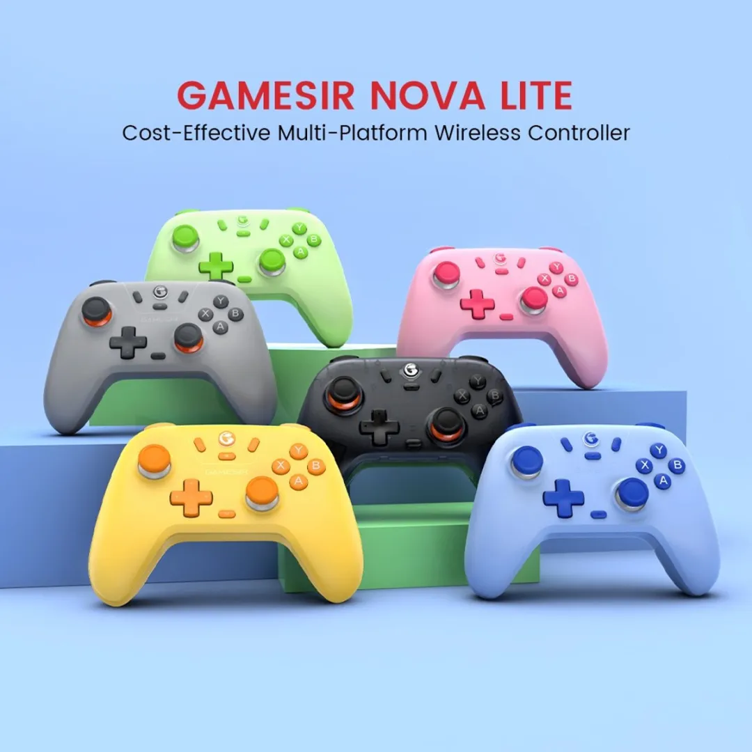 GameSir Nova Lite - Draadloze Controller - Hall Effect - Voor Switch/Switch 2/PC/Android/iOS - Grijs