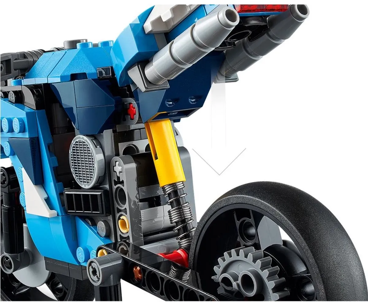 LEGO Creator 31114 Snelle Motor - 564 Stukken - Blauw