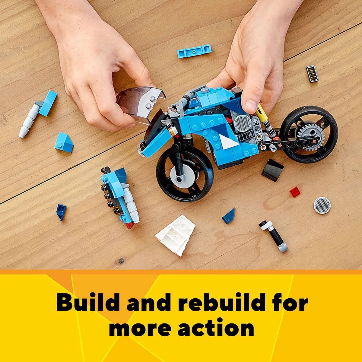 LEGO Creator 31114 Snelle Motor - 564 Stukken - Blauw