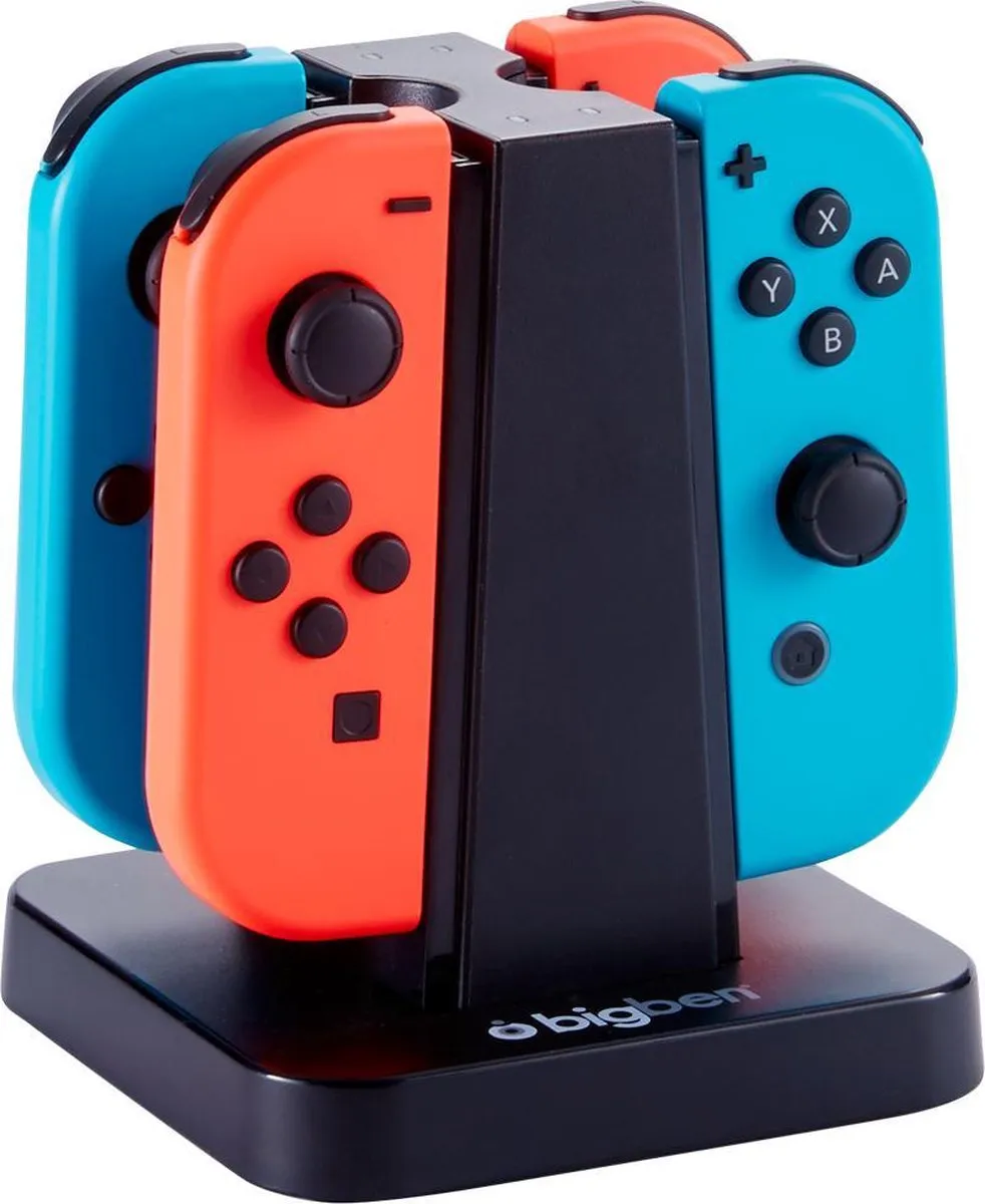 Bigben Quad Charger SWITCHQUADCHARGER Oplaadstation - 4 Joy-Cons - Zwart