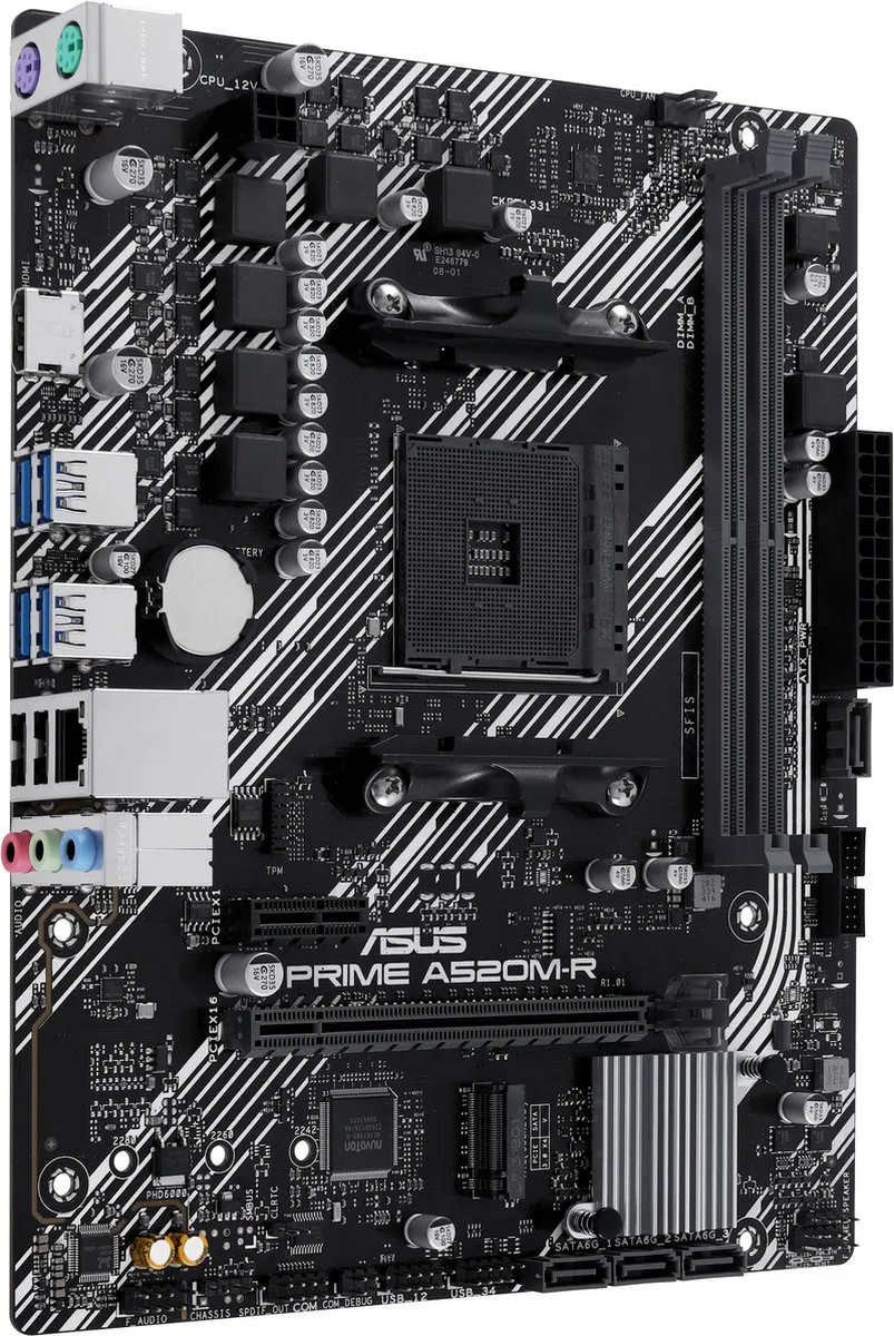 ASUS PRIME A520M-R AM4 Micro-ATX Moederbord - 90MB1H60-M0EAY0