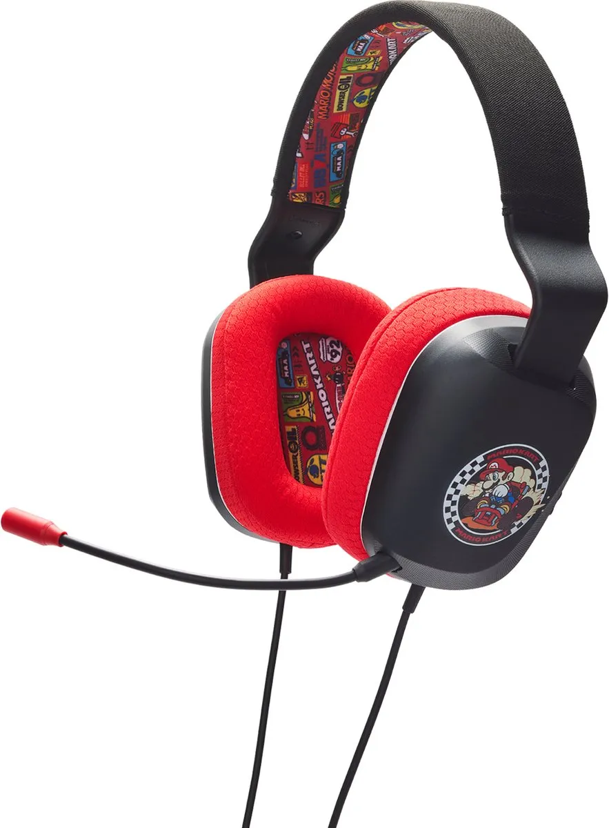 POWERA NSHS0398-01 Mario Kart Headset - Zwart/Rood