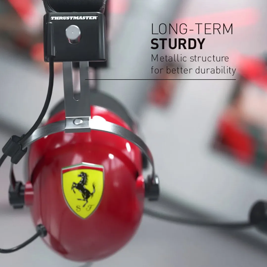 Thrustmaster T.Racing Scuderia Ferrari Edition Headset 4772594 - Zwart/Rood