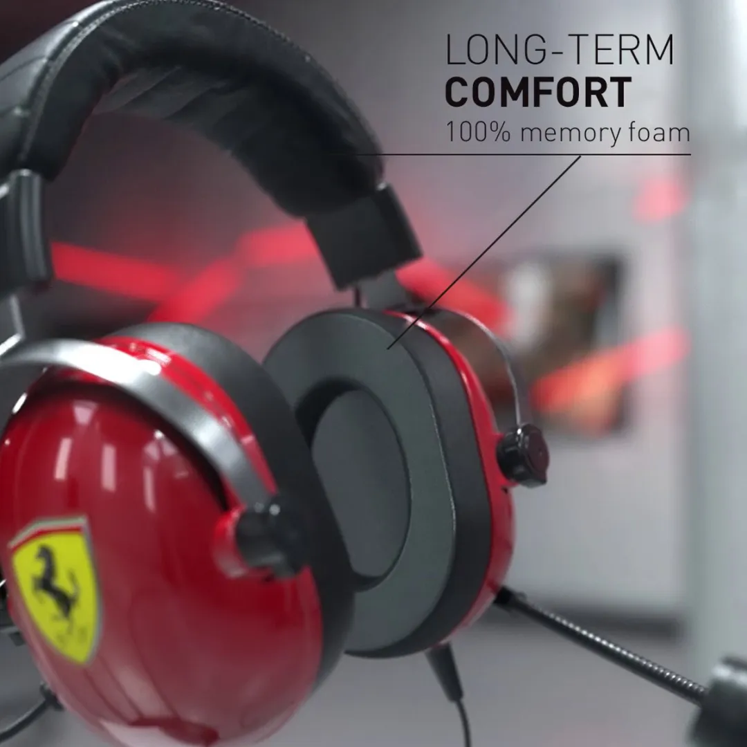 Thrustmaster T.Racing Scuderia Ferrari Edition Headset 4772594 - Zwart/Rood