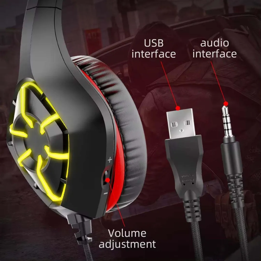 RyC Toys Gaming Headset - Zwart/Rood - 40mm Drivers
