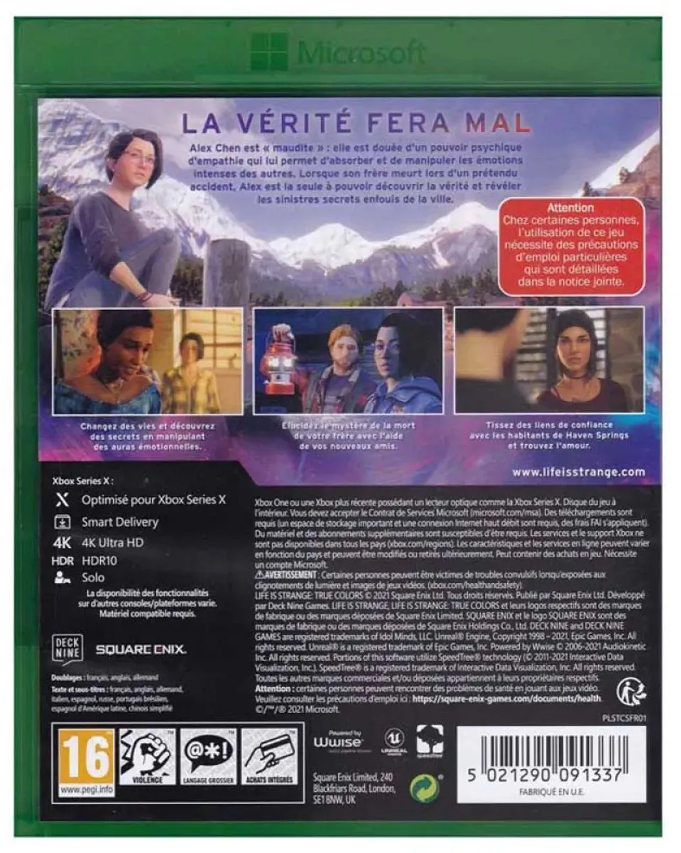 Life Is Strange True Colours - FR Xbox One Xbox Series X