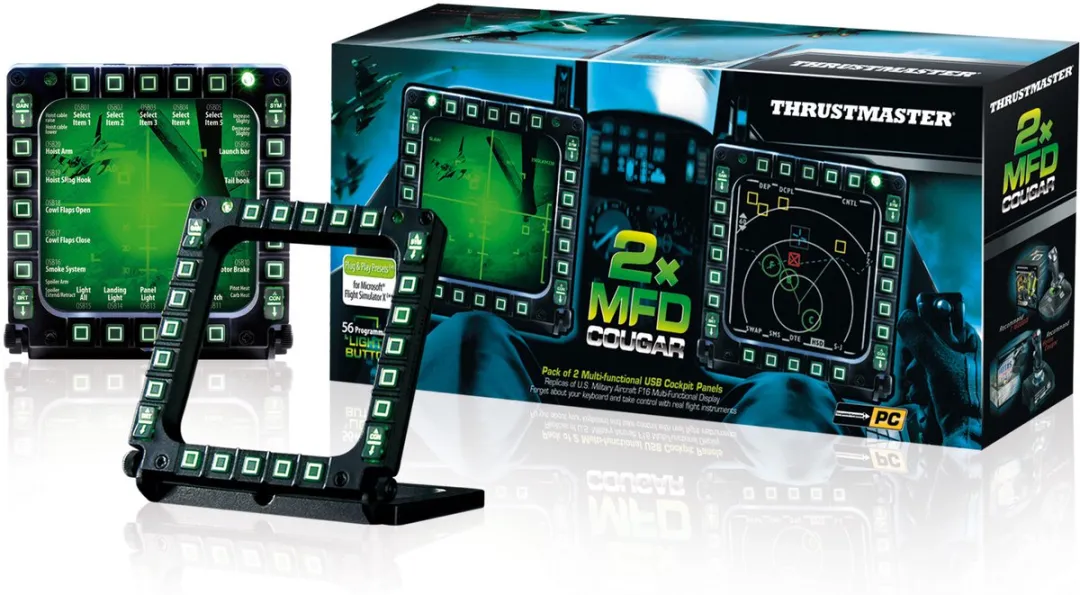 Thrustmaster MFD Cougar Pack Flight Control Systeem - 20 Knoppen