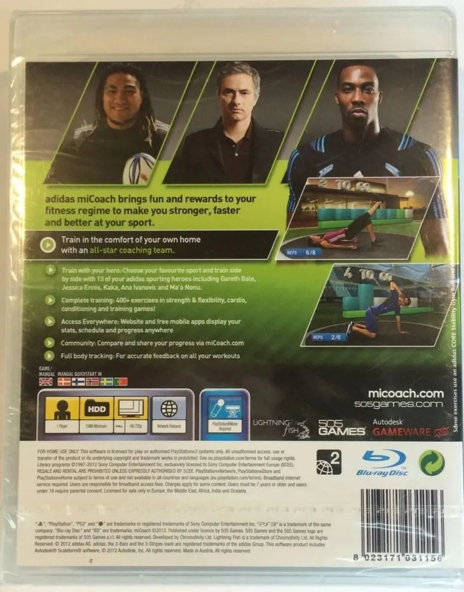 505 Games Adidas MiCoach PlayStation Move