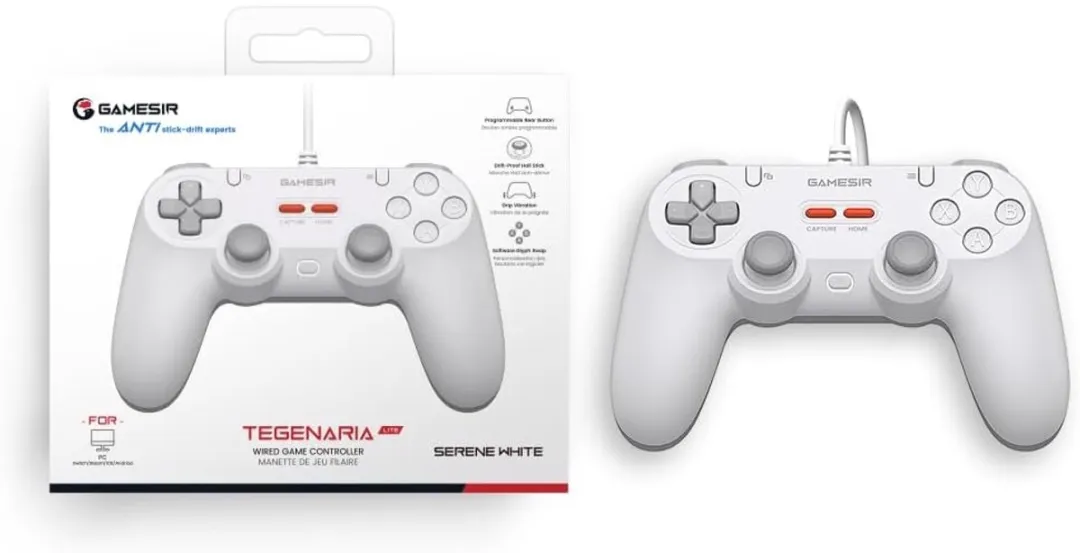 Gamesir T3 Tegenaria Lite - Bedrade Game Controller - Hall Effect Sticks - PC, iOS, Android - Wit