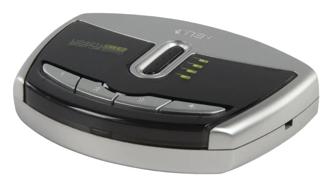 Aten US421A USB 2.0 PRT Switch - 4 Poorten