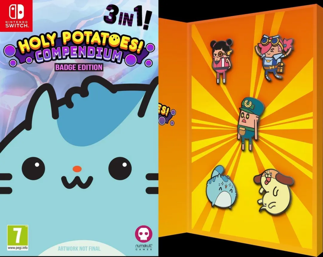 Numskull Games Holy Potatoes Compendium Badge Edition