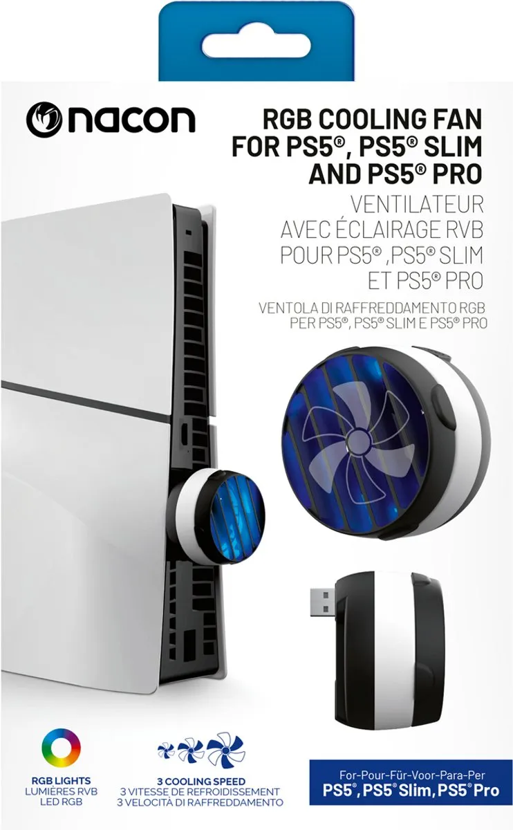 Nacon PS5COOLINGFANRGB RGB Koelventilator