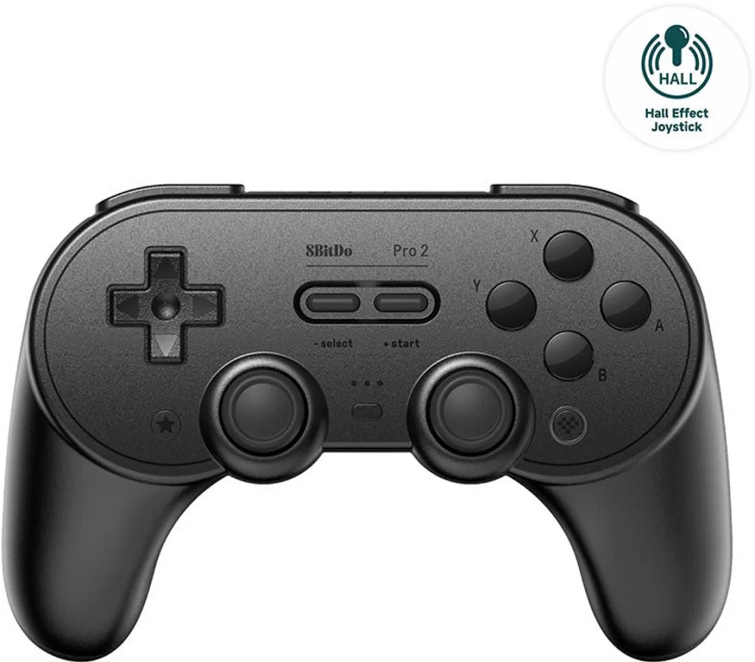 8Bitdo Pro 2 RET00409 Bluetooth Gamepad - Zwart