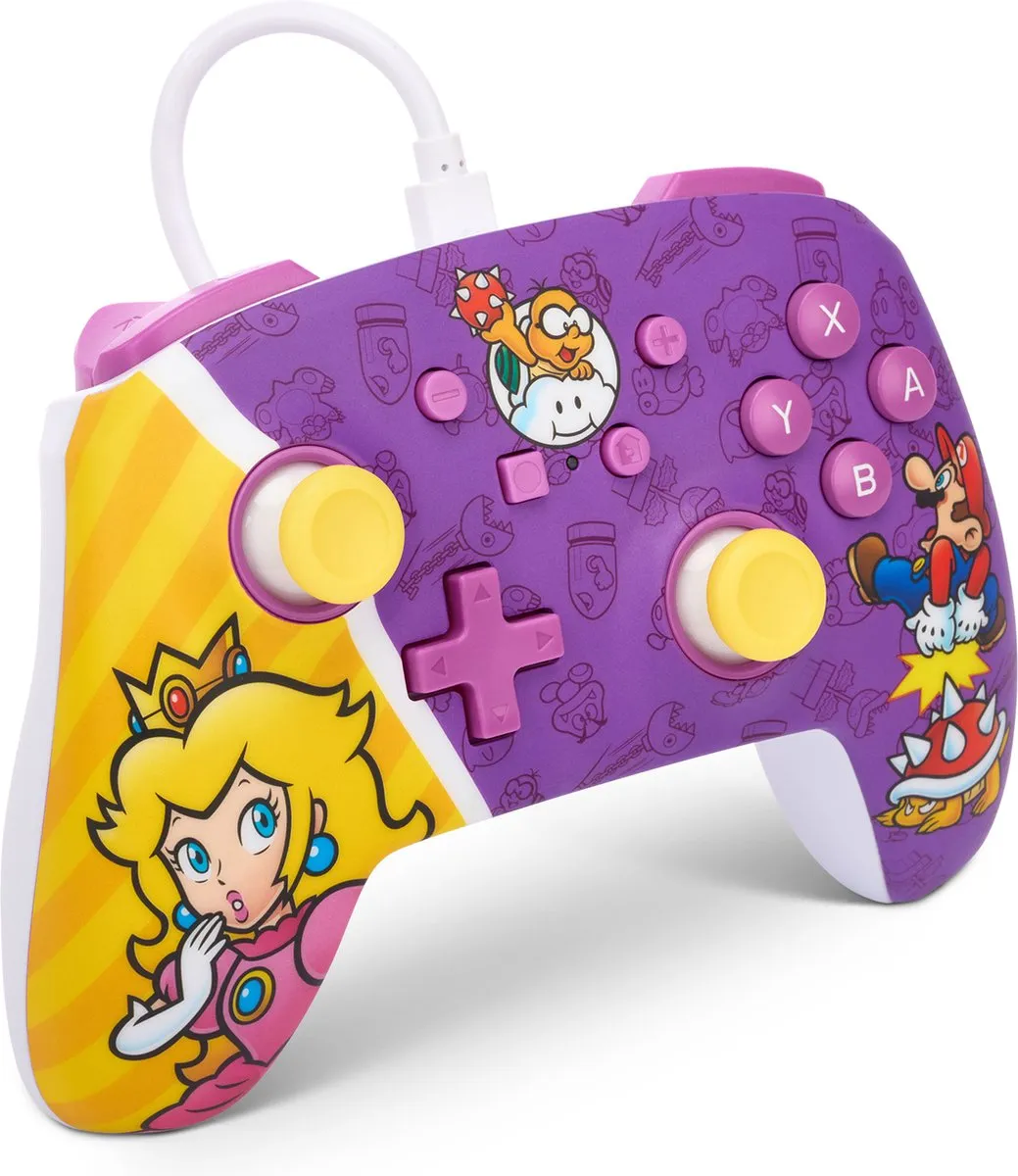 PowerA Princess Peach Battle Controller - Paars - 21 Knoppen