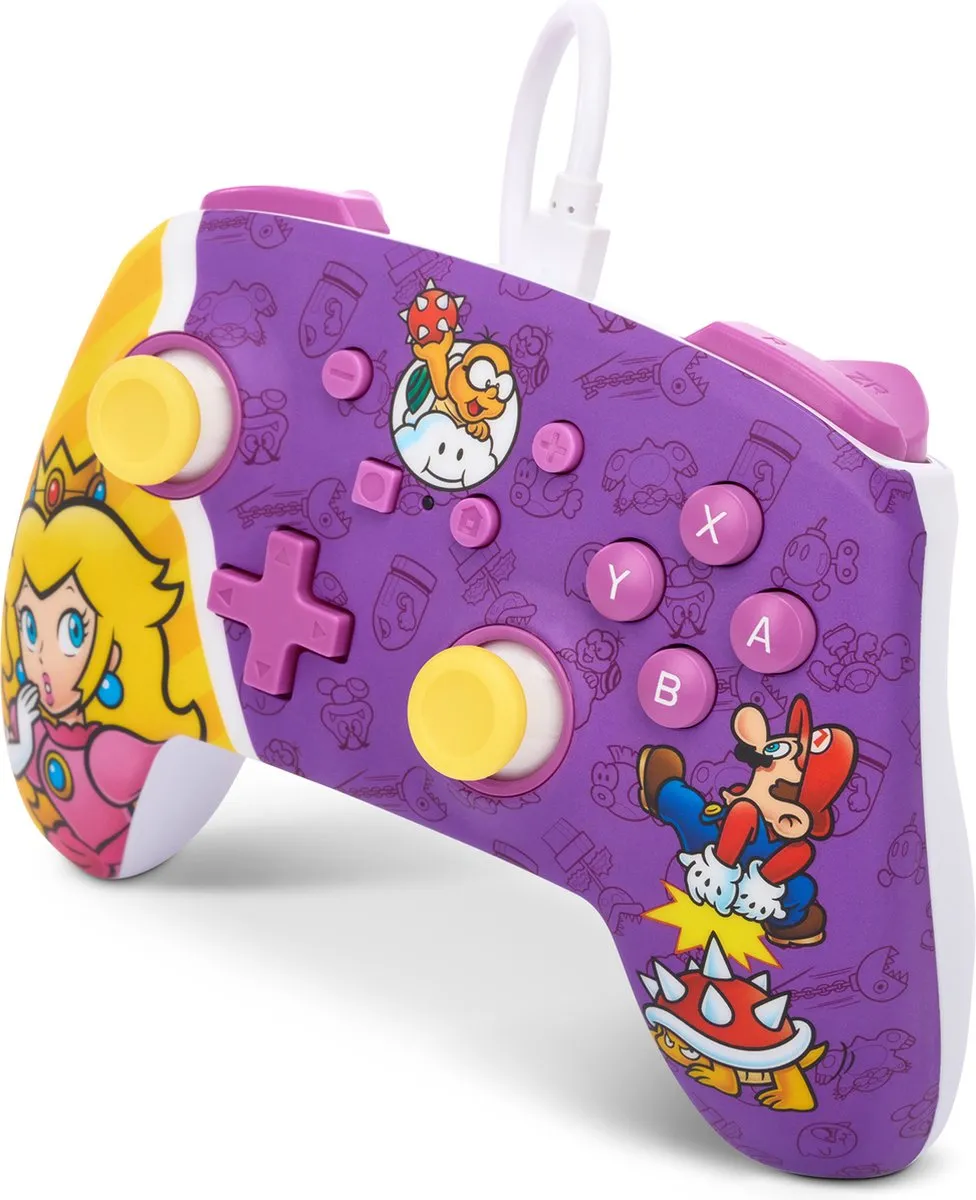 PowerA Princess Peach Battle Controller - Paars - 21 Knoppen
