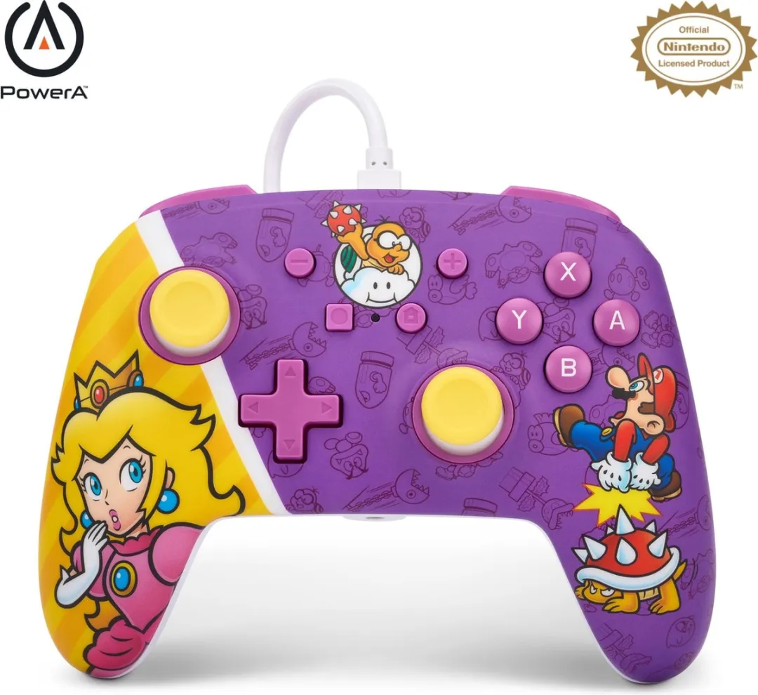 PowerA Princess Peach Battle Controller - Paars - 21 Knoppen