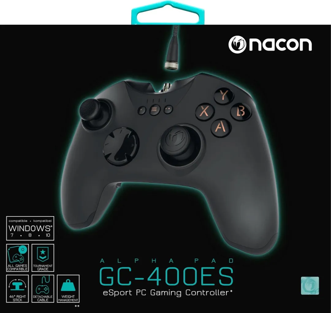 Nacon GC-400ES Wired Pro Gaming Controller - Zwart