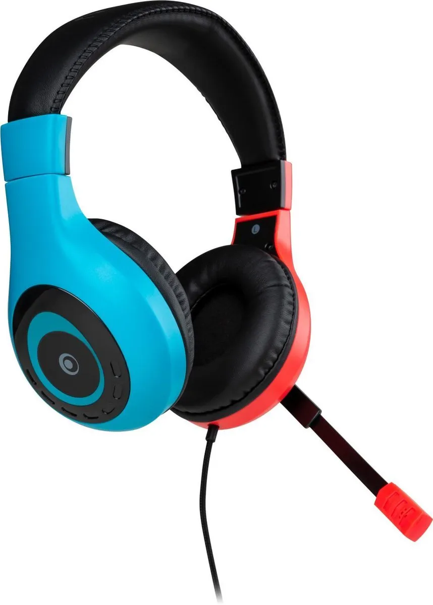 Nacon Stereo Gaming Headset V1 SWITCHHEADSETV1R+B - Neon Rood/Blauw