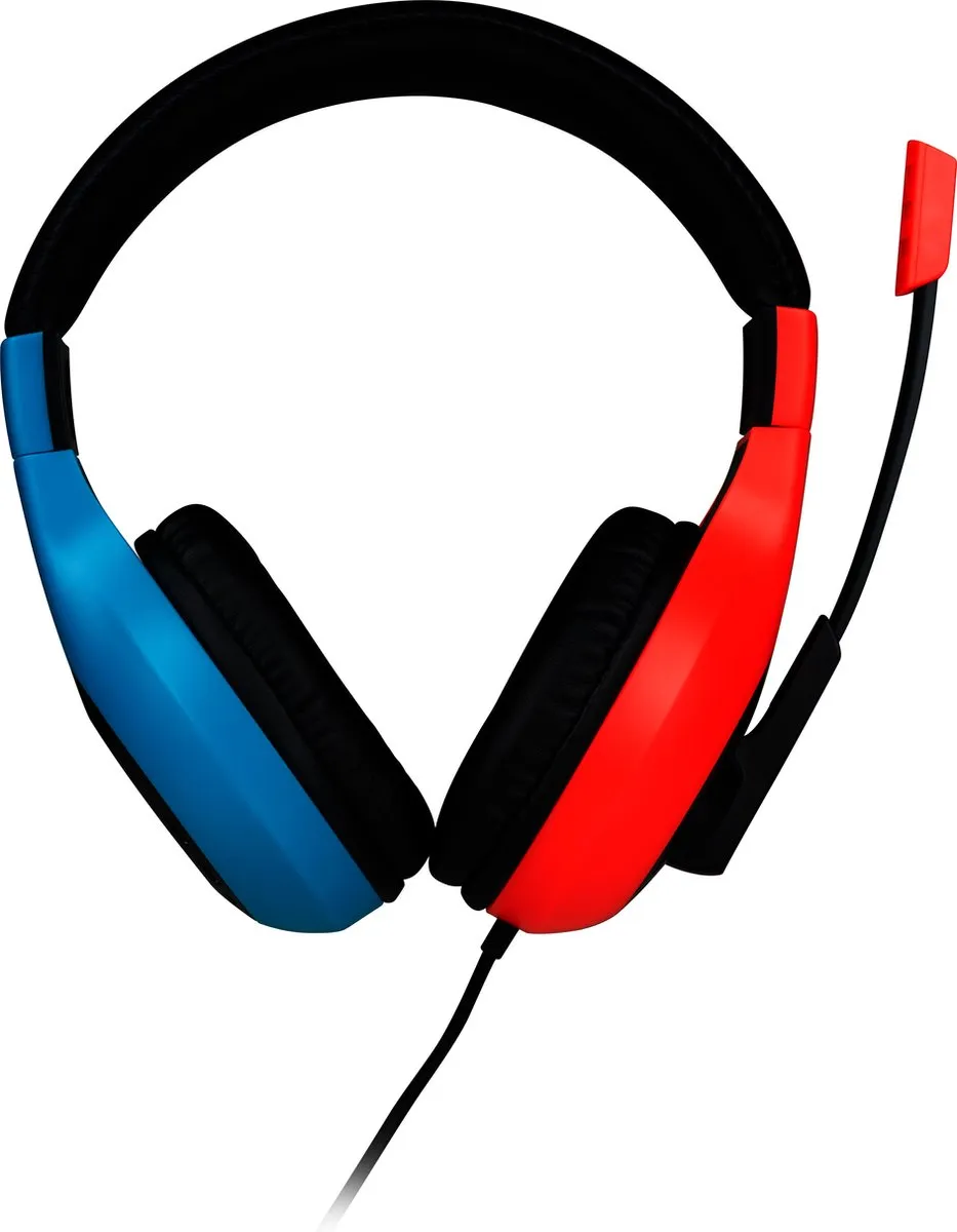 Nacon Stereo Gaming Headset V1 SWITCHHEADSETV1R+B - Neon Rood/Blauw