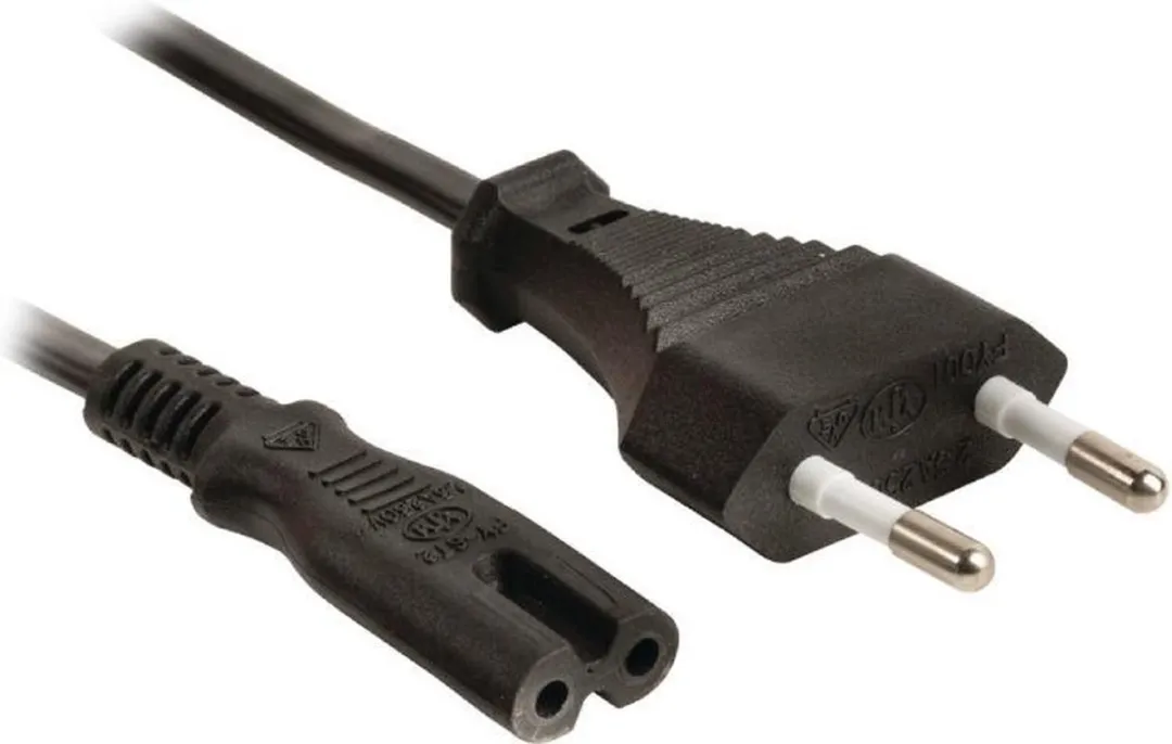 Nedis Valueline Stroomkabel C7 KD10580 - 0,5m - Zwart