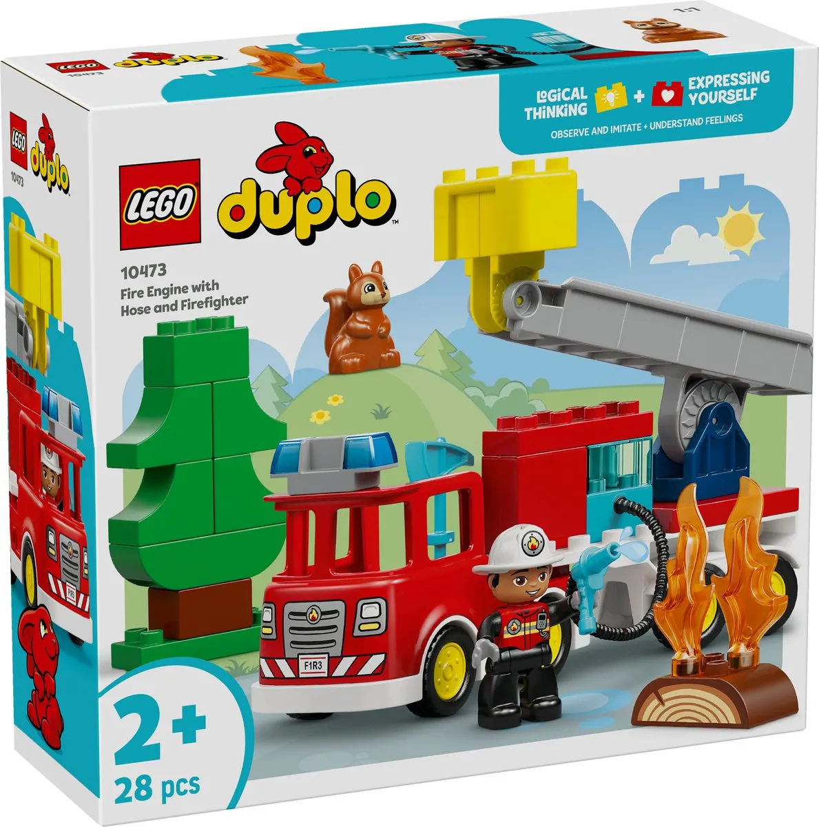 LEGO Duplo Brandweerauto - 28 Stukken - Multicolor - afbeelding 6 van 6