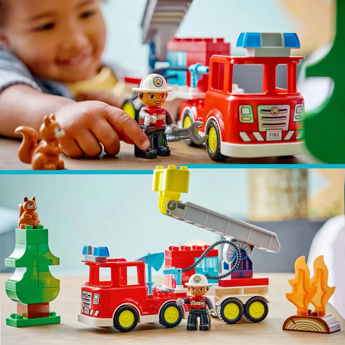 LEGO Duplo Brandweerauto - 28 Stukken - Multicolor