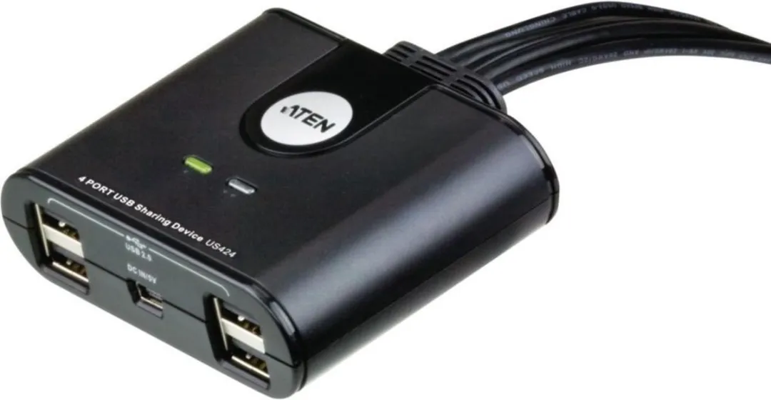 Aten US424 USB 2.0 Randapparatuurschakelaar