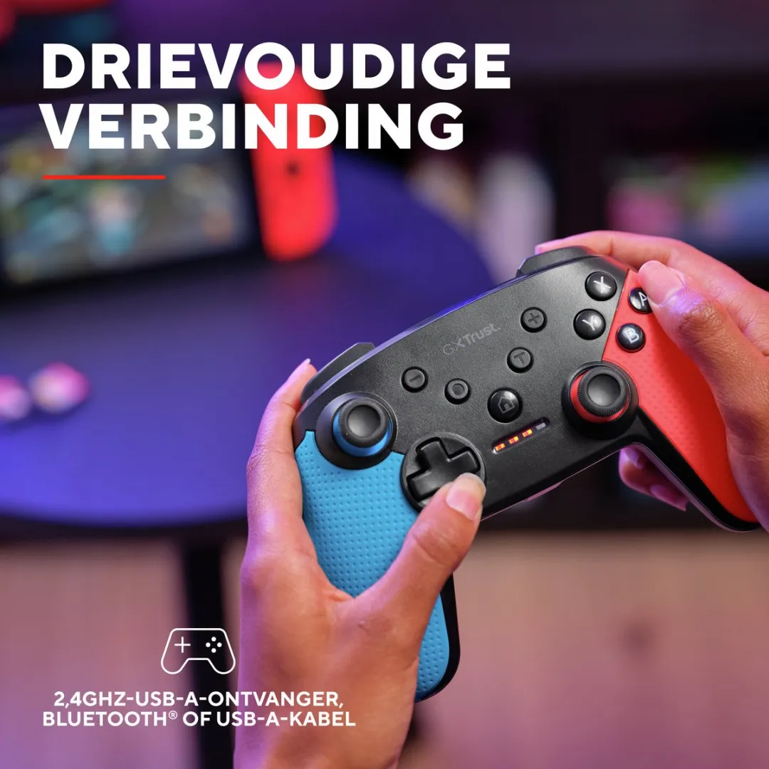 Trust GXT 1246 MUTA Switch Controller - Rood/Blauw