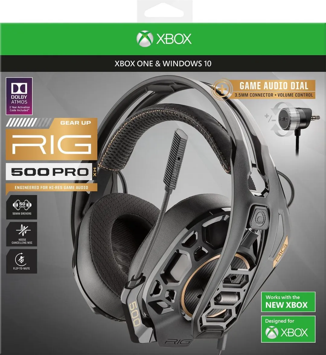 Nacon RIG 500 Pro HX Gaming Headset - Zwart
