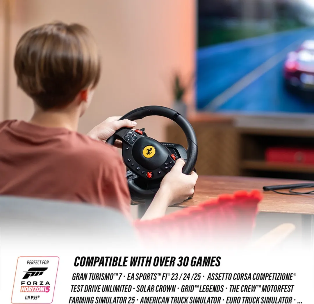Thrustmaster T98 Ferrari 296 GTB Racestuur - PS5/PS4/PC