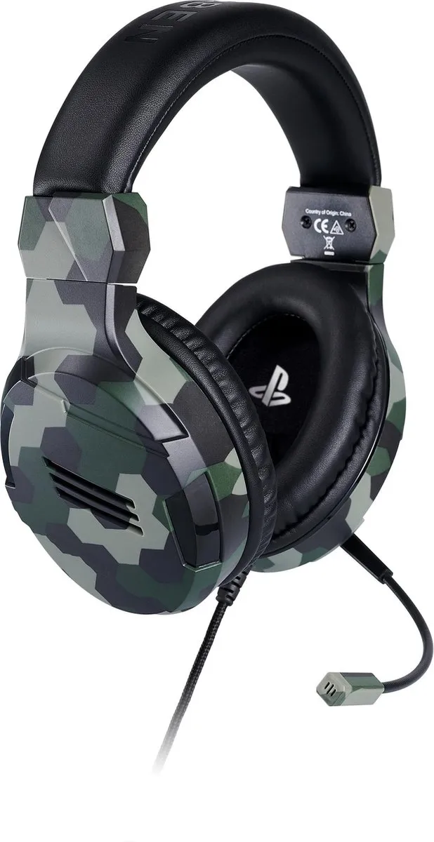 Bigben Stereo Gaming Headset V3 PS4OFHEADSETV3GREEN - Camo