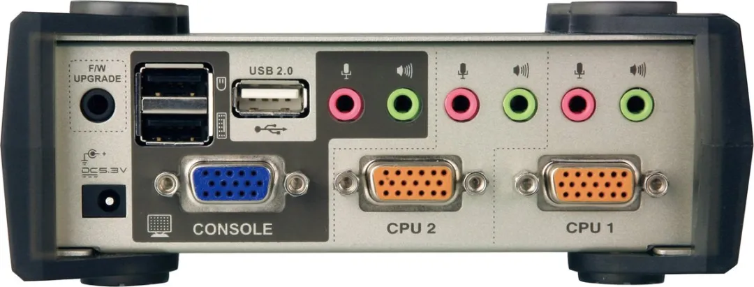 ATEN 2-Poorts KVM Switch - Zwart/Zilver