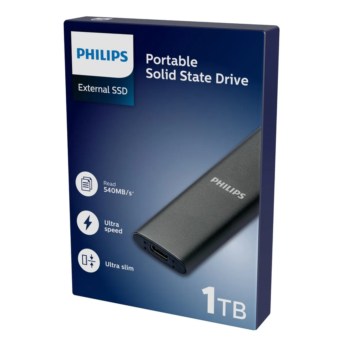 Philips FM01SS031P/00 Portable SSD 1TB - Antraciet - afbeelding 6 van 6