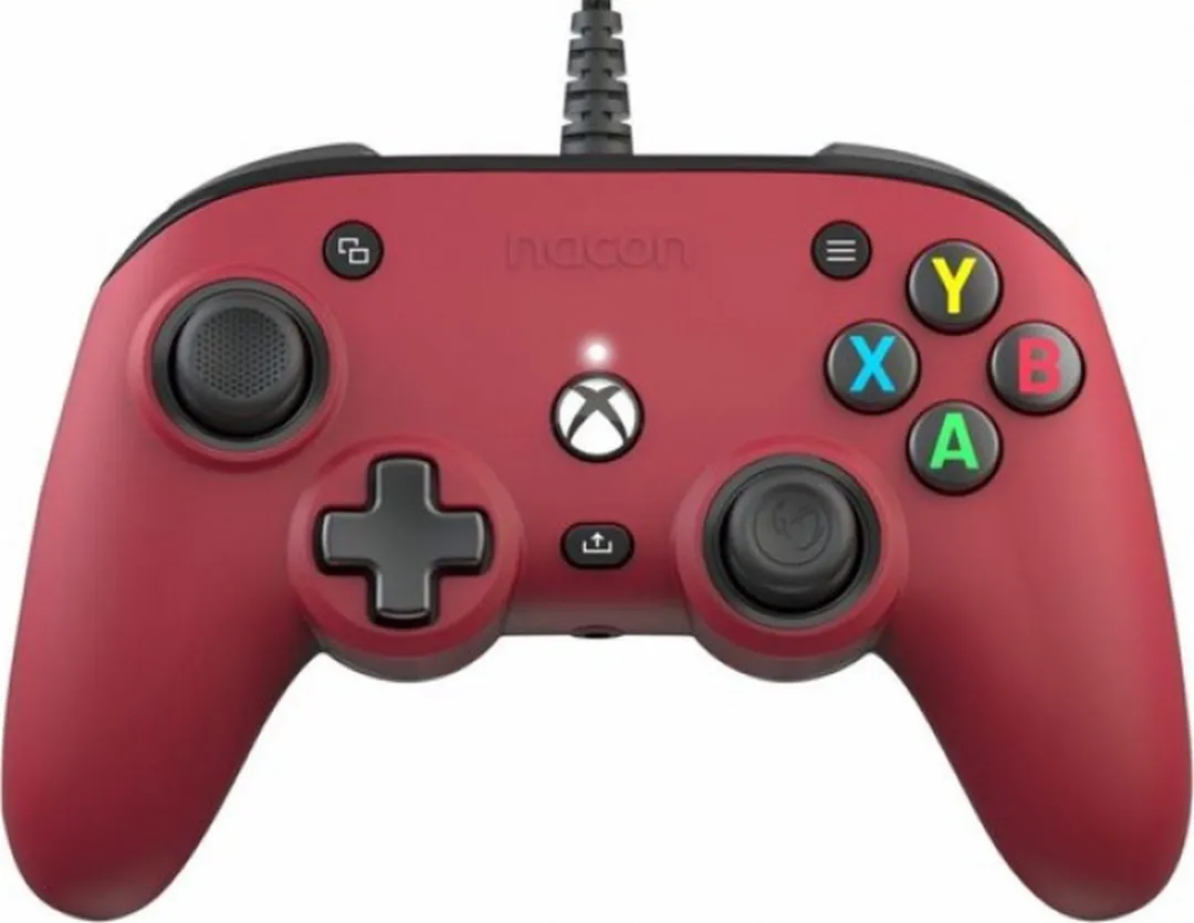Nacon Pro Compact Official Bedrade Controller - Xbox Series X|S - Rood