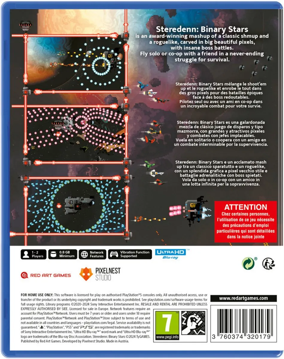 Red Art Games Steredenn Binary Stars - PS5 Game - 2 Spelers