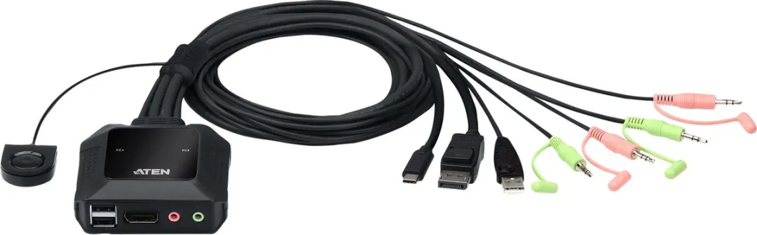 Aten CS52DP USB-C DP KVM Switch