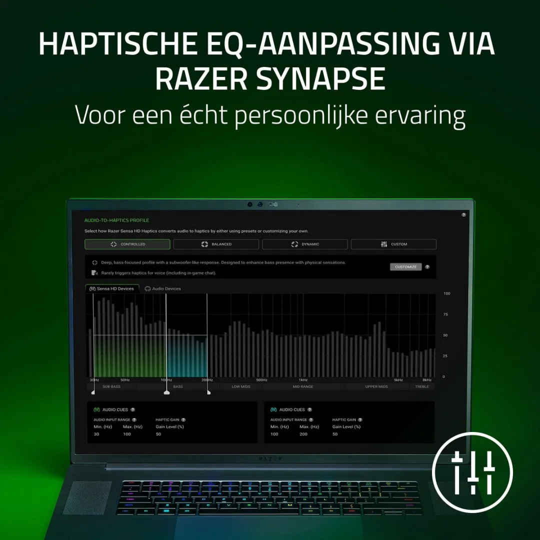 Razer Freyja Draadloos Gaming Zitkussen - Haptic Feedback - RC81-04340101-R3M1