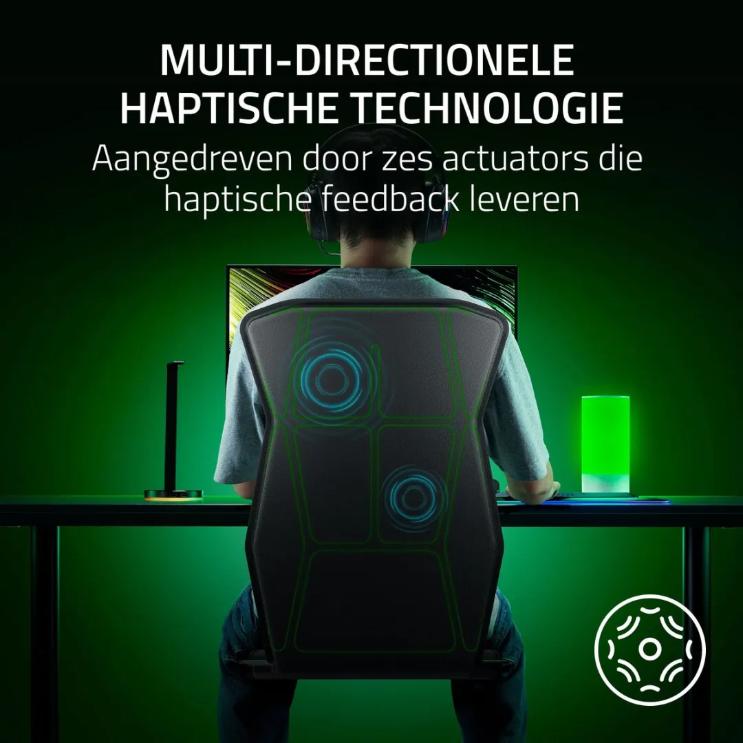 Razer Freyja Draadloos Gaming Zitkussen - Haptic Feedback - RC81-04340101-R3M1