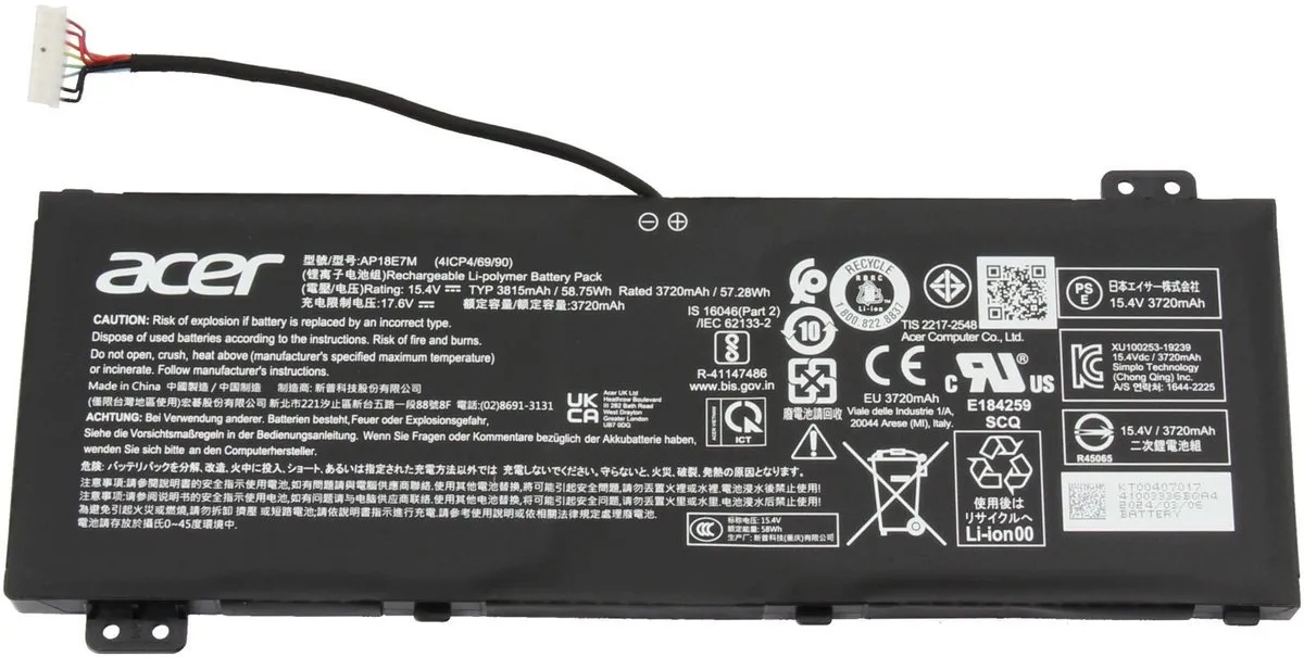 Acer AP18E7M Accu