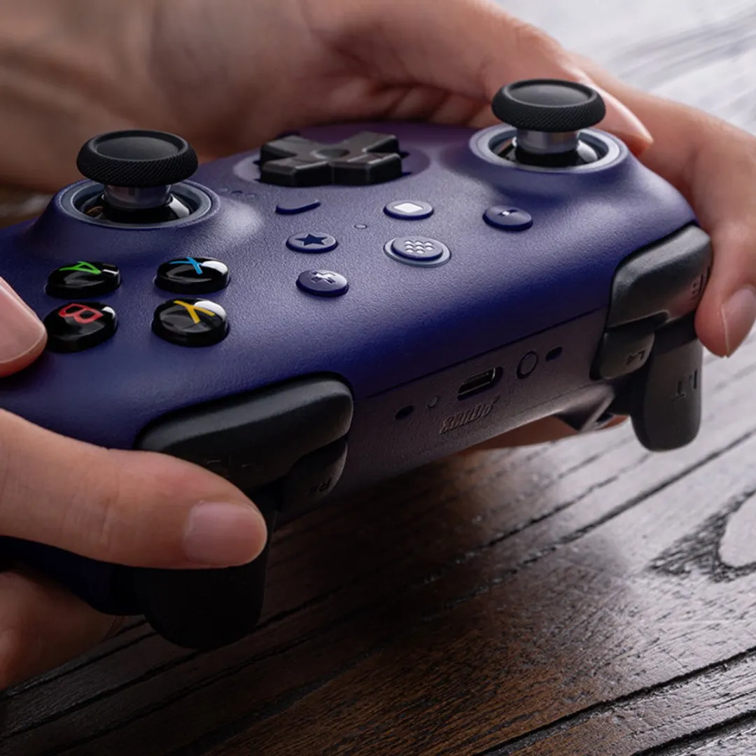8Bitdo Ultimate 2 Wireless Gampad - Bluetooth - 2.4GHz - RGB - Paars