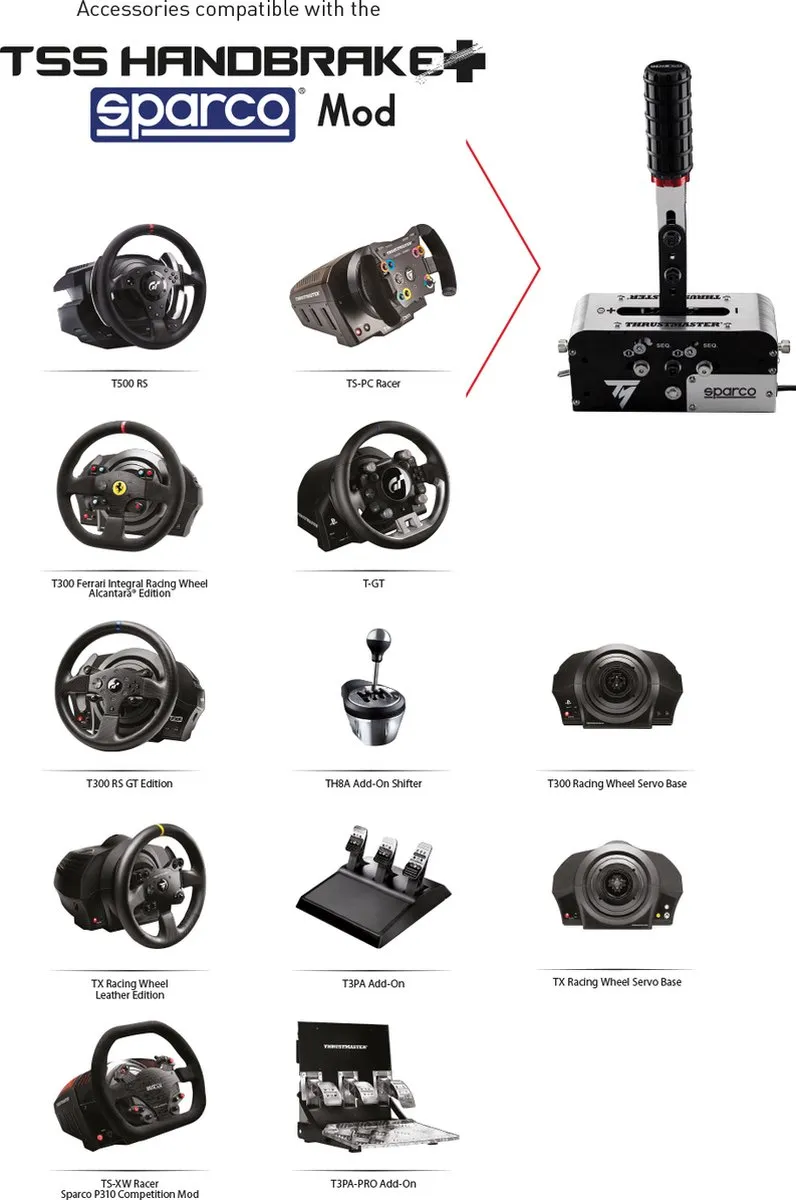 Thrustmaster TH8A TSS Handbrake - Gaming Racestuurshifter