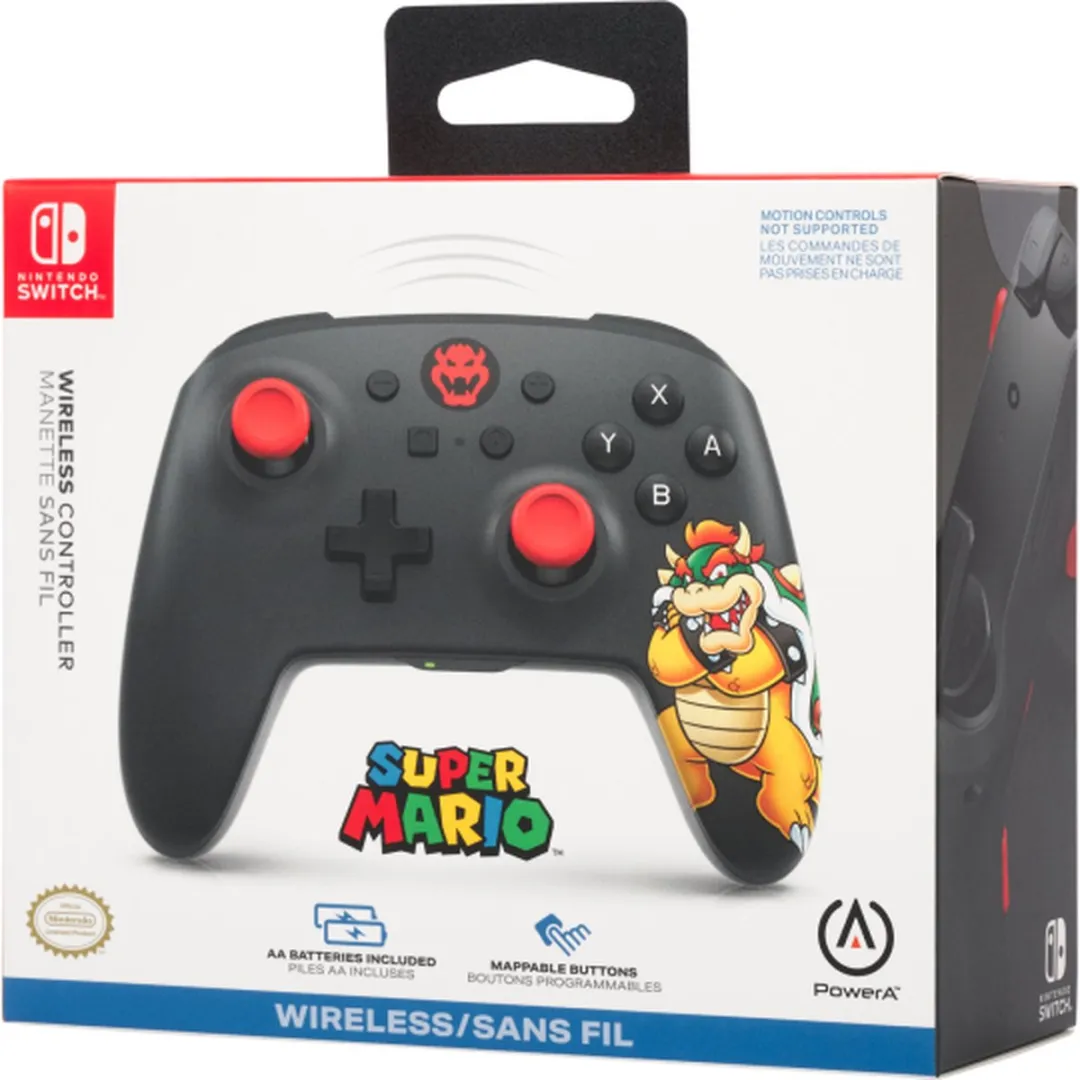 POWERA King Bowser Draadloze Controller NSGP0251-01 - Zwart
