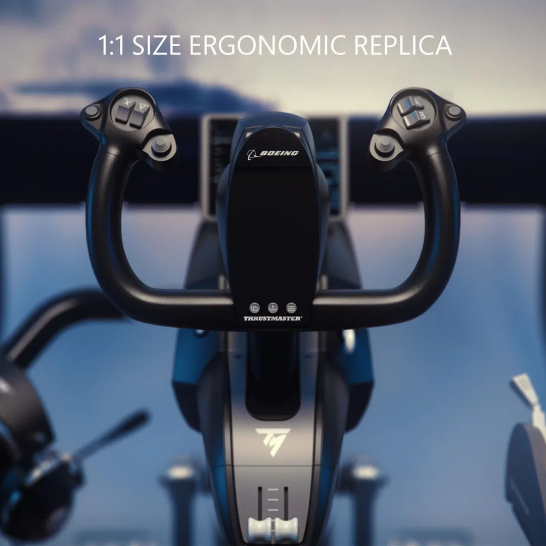 Thrustmaster TCA Yoke Pack Boeing Edition - Rudder met Quadrant - 26 Knoppen