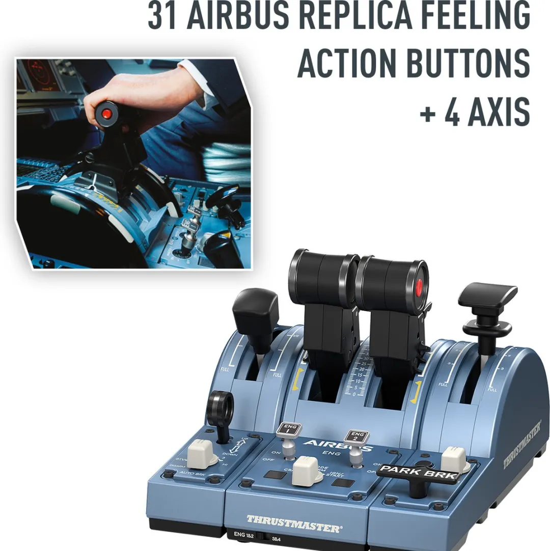 Thrustmaster TCA Captain Pack X - Flight Control Systeem - Joystick en throttle-quadrant - voor PC, Xbox Series X|S