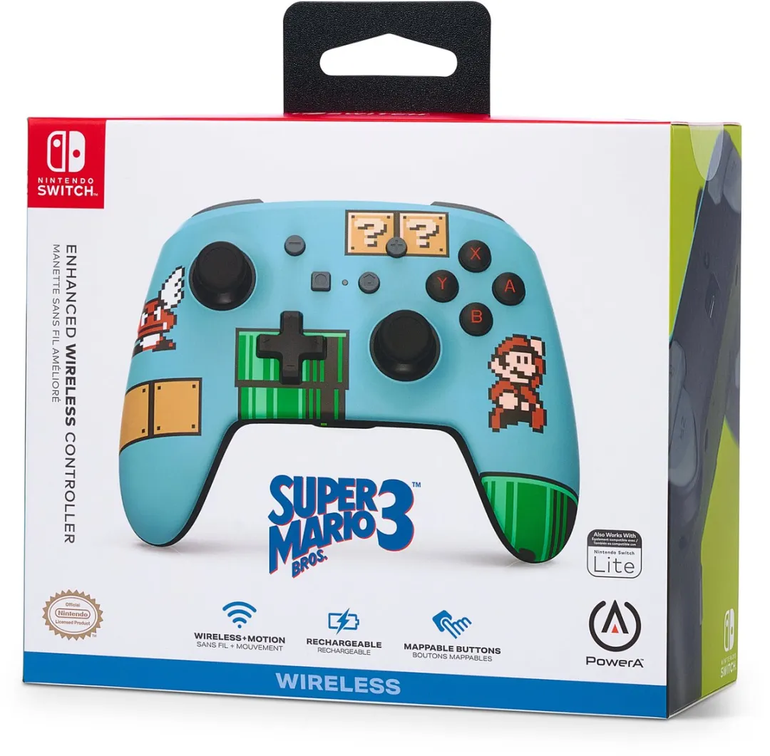 POWERA Geavanceerde Draadloze Controller Super Mario Bros. 3 - 900mAh