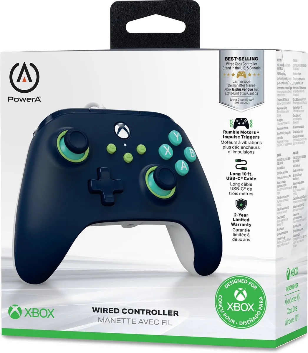 POWERA XBGP0380-01 Bedrade Controller Xbox Series X|S - Marineblauw