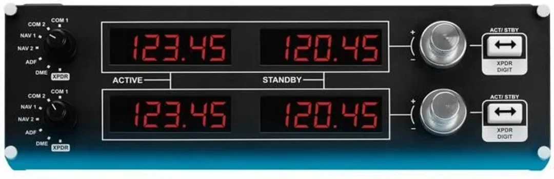 Logitech G Saitek Pro Flight Radio Paneel 945-000011 - Zwart
