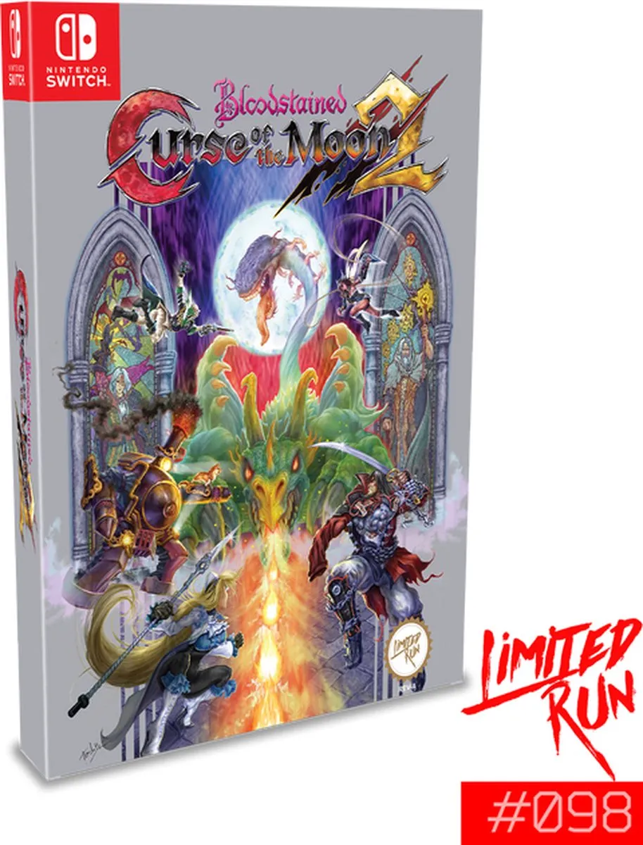 Limited Run Bloodstained Curse of the Moon 2 Classic Edition