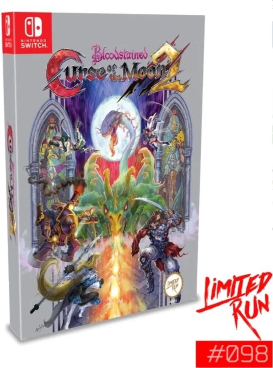 Limited Run Bloodstained Curse of the Moon 2 Classic Edition - Nintendo Switch