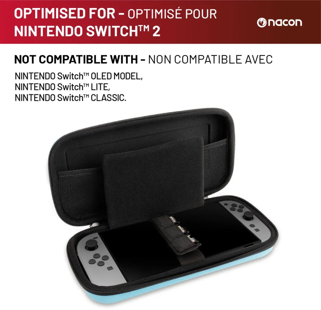 Nacon Stevige Beschermhoes Nintendo Switch 2 SWITCHNEWPACK5BLUE - Blauw